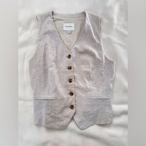 Banana Republic Linen-Blend Vest – Size M